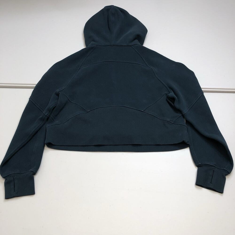 Lululemon Women Dark Green Scuba Oversized Half Zip Hoodie Sweatshirt XS S - Picture 7 of 7